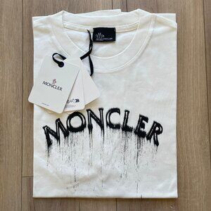 XXL MONCLER MEN'S T-SHIRT COTTON WHITE SHORT SLEEVE